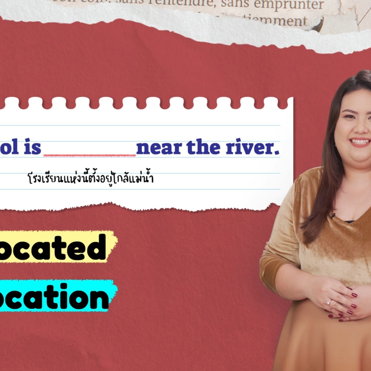 EP 18 ภาพโปรโมต รากศัพท์ของคำว่า location English level up 03