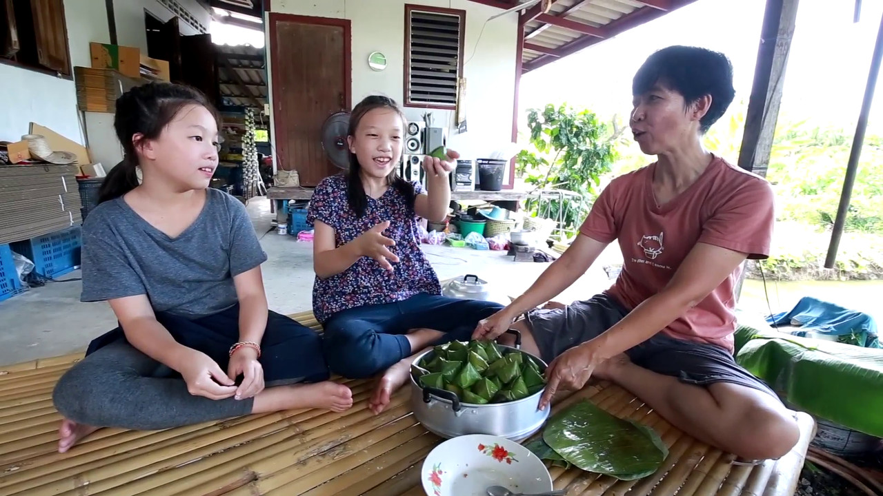 ทำขนมเทียน วันสารทจีน