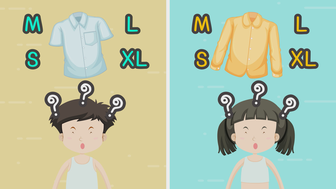 เทียบความต่างขนาดเสื้อ