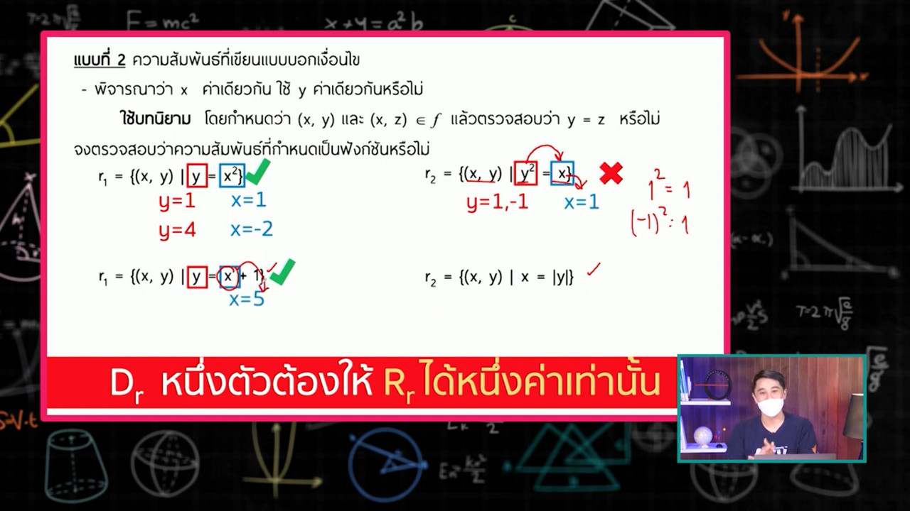 คณิตศาสตร์ : ฟังก์ชัน (นิยามและสมบัติทั่วไป)