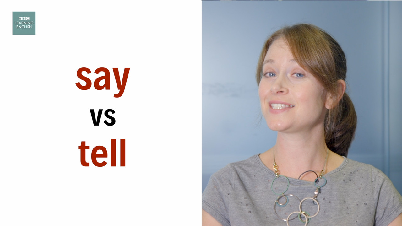 Say vs tell